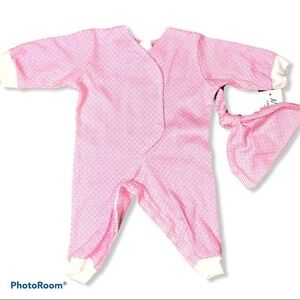 New 6-8 Pounds Newborn Romper Outfit 2Pc Infant Baby Girl Babies Infants Girls